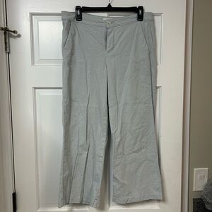 LILA RYAN Light Gray Linen Dress Pants